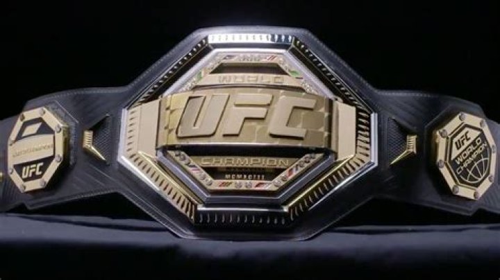What is a UFC belt made of?